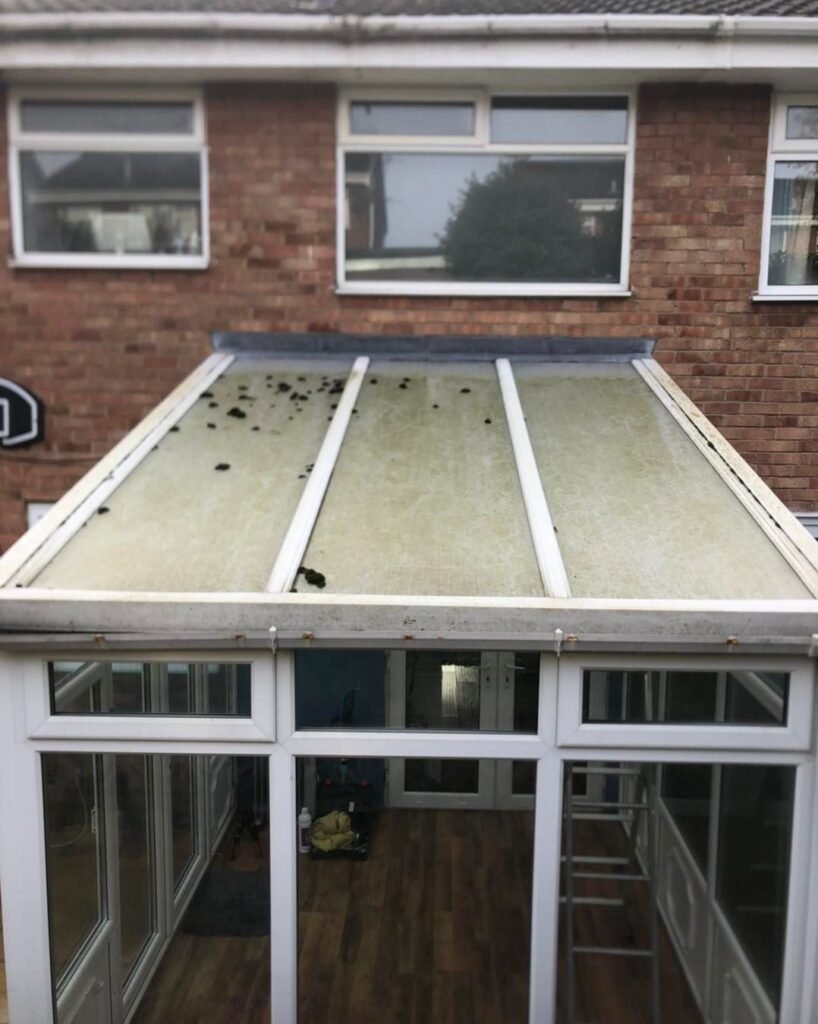 Interior conservatory cleaning service in Oldham ensuring dust-free window frames