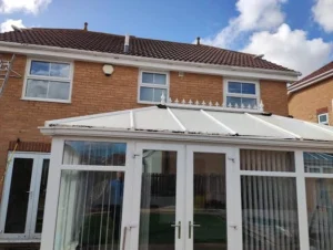What Causes the Orange Staining on Exterior Window Frames in UK Homes and How Professional Cleaning Tackles It
